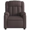 vidaXL Fauteuil inclinable Marron fonc&eacute; Tissu