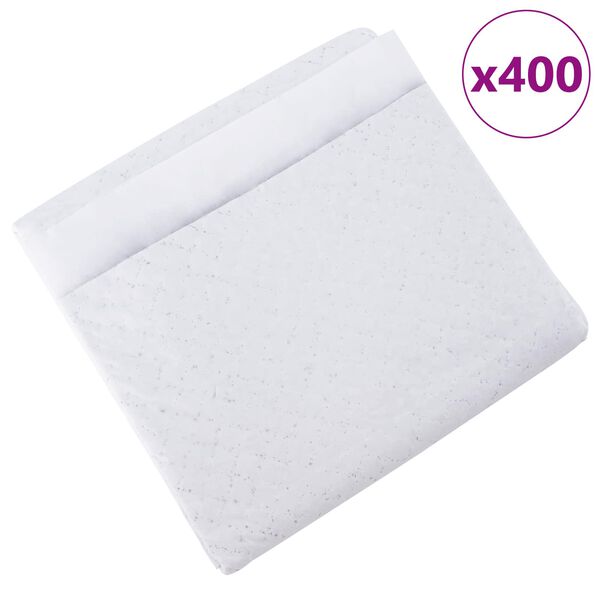 vidaXL Tapis d'entra&icirc;nement pour animaux en tissu non tiss&eacute; 400 pcs