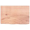 vidaXL Dessus de table marron clair bois ch&ecirc;ne massif trait&eacute;