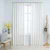 vidaXL Rideaux occultants avec crochets 2 pcs Blanc cass&eacute; 140x175 cm