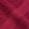 vidaXL Serviettes de sauna FROGN 4 pcs bordeaux 80x200cm 360 g/m&sup2;
