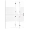 vidaXL Cabine de douche pliable ESG 120x140 cm Blanc