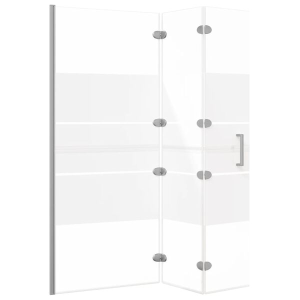 vidaXL Cabine de douche pliable ESG 120x140 cm Blanc