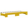 vidaXL Lit de jour avec lit gigogne jaune 80x200 cm velours