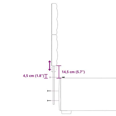 vidaXL Sommier à lattes de lit avec matelas Gris 90x200 cm Similicuir