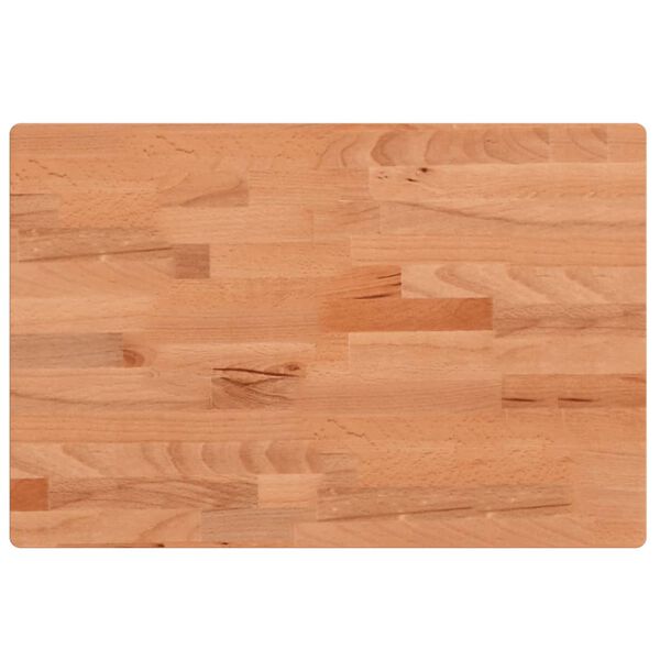 vidaXL Comptoir de salle de bain 60x40x4 cm bois massif de h&ecirc;tre