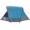 vidaXL Tente de cabine familiale 6 personnes bleu imperm&eacute;able