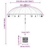 vidaXL Parasol balinais avec base Jaune 215 x 215 x 260 cm