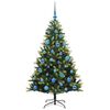 vidaXL Arbre de No&euml;l artificiel &agrave; charni&egrave;res 150 LED Vert 150 cm