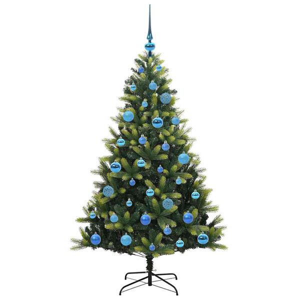 vidaXL Arbre de No&euml;l artificiel &agrave; charni&egrave;res 150 LED Vert 150 cm