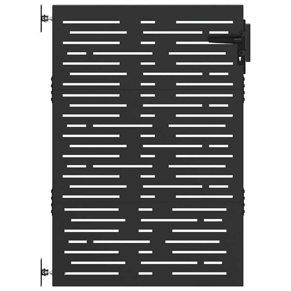 vidaXL Portail de jardin 85x125 cm acier corten conception de carré