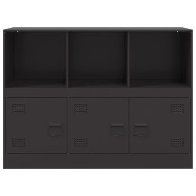 vidaXL Buffet noir 99x39x73 cm acier