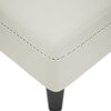 vidaXL Fauteuil long avec accoudoir droit cr&egrave;me velours