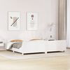 vidaXL Cadre de lit sans matelas blanc 180x200 cm bois massif de pin