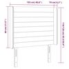 vidaXL T&ecirc;te de lit &agrave; LED Gris clair 103x16x118/128 cm Tissu