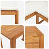 vidaXL Ensemble de banc de jardin 4 pcs Marron Bois d'Acacia Massif