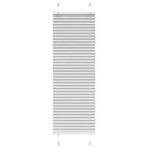 vidaXL Store pliss&eacute; gris clair 45x100 cm largeur du tissu 44,4 cm