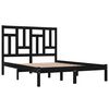 vidaXL Cadre de lit sans matelas noir 200x200 cm bois massif de pin