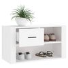 vidaXL Armoire &agrave; chaussures Blanc 80x35x45 cm Bois d'ing&eacute;nierie