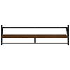 vidaXL Ensemble d'&eacute;tag&egrave;res murales avec barres 6 pcs ch&ecirc;ne marron