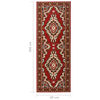 vidaXL Tapis BCF Rouge oriental 60x200 cm