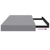 vidaXL &Eacute;tag&egrave;res murales flottantes 4 pcs gris 50x23x3,8 cm MDF