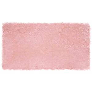 vidaXL Tapis en fausse TAFALLA Rose 80 x 150 cm Polyester