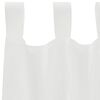 vidaXL Rideaux en voile avec boucles 2 pcs blanc 140x175 cm