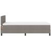 vidaXL Lit &agrave; ressorts avec matelas Taupe 80 x 200 cm tissu