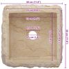 vidaXL Lavabo Cr&egrave;me 30x30x13 cm Marbre