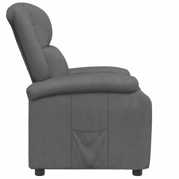 vidaXL Fauteuil inclinable Anthracite Similicuir