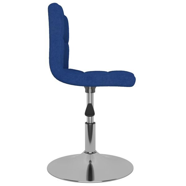 vidaXL Tabouret de bar pivotant Bleu Tissu