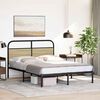 vidaXL Cadre de lit sans matelas 140x200 cm ch&ecirc;ne sonoma