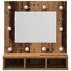 vidaXL Armoire Miroir Bois ancien 60 x 31,5 x 62 cm Bois d'ingénierie