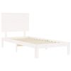 vidaXL Cadre de lit sans matelas blanc bois de pin massif