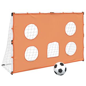 vidaXL But de football pour enfants avec tapis de ciblage et ballon