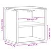vidaXL Table de chevet murale ch&ecirc;ne sonoma 40x31x39,5 cm
