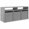vidaXL Basboard avec tiroir Gris Sonoma 102 x 32 x 48,5 cm