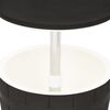 vidaXL Table &agrave; glaci&egrave;re 3 en 1 noir polypropyl&egrave;ne