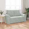 vidaXL Canap&eacute;-Lit 60cm Gris clair Velours