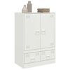vidaXL Buffet haut blanc 67x39x95 cm acier