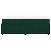 vidaXL Sommier &agrave; lattes de lit et matelas Vert fonc&eacute; 80x200 cm Velours