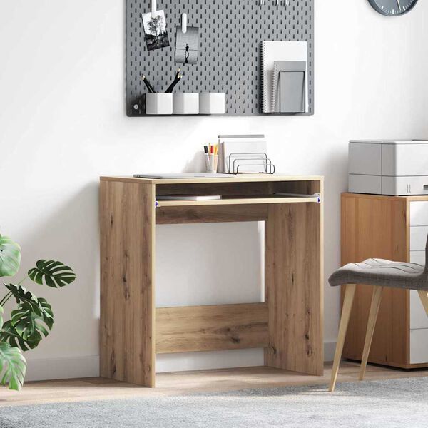 vidaXL Bureau chêne artisanal 77,5 x 43 x 79 cm Bois d'ingénierie