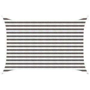 vidaXL Voile d'ombre 2 x 3 m HDPE Rectangulaire Gris clair et blanc