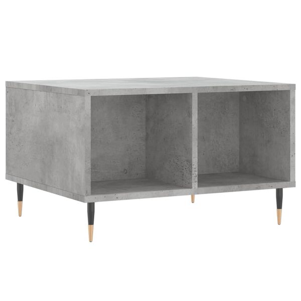 vidaXL Table basse Gris b&eacute;ton 60x50x36,5 cm Bois d'ing&eacute;nierie