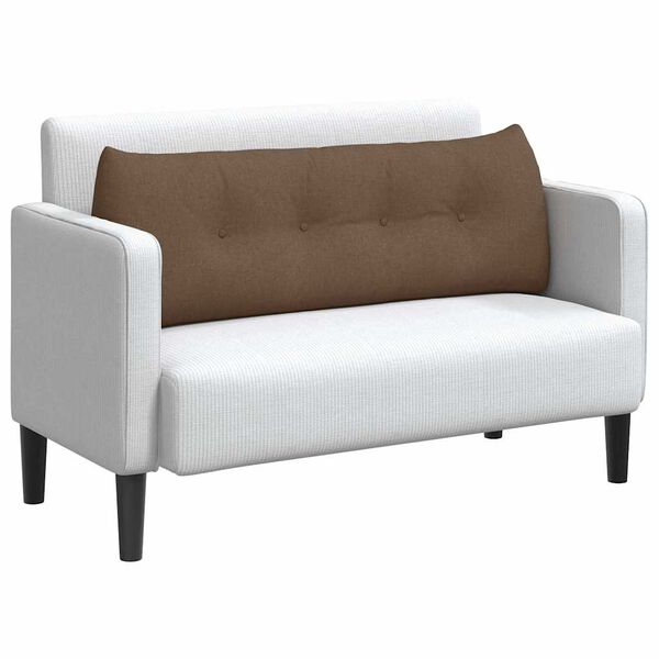 vidaXL Coussin de Dos Marron 140 x 24 x 50 cm tissu