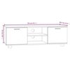 vidaXL Meuble TV Noir 120x40,5x35 cm Bois d'ing&eacute;nierie