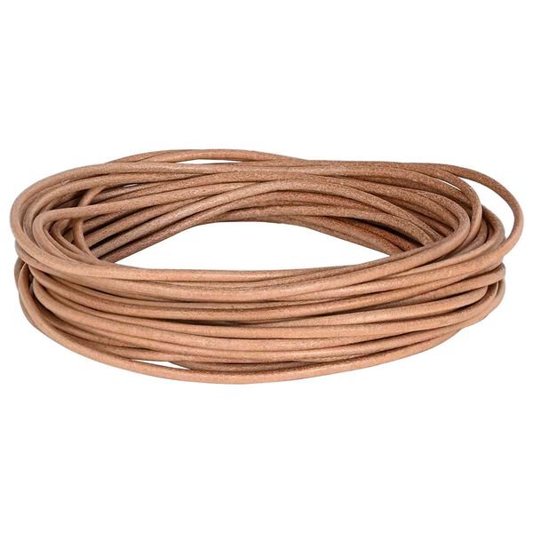 vidaXL Corde en Cuir Marron &Oslash;2,5 mm x 50 m Cuir