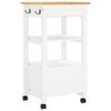 vidaXL Chariot de cuisine MONZA 48x40x88,5 cm bois massif de pin