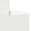 vidaXL Cache-pot de jardin Blanc 100 x 100 x 48 cm Acier